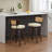 Favets 25.6" Seat Height Swivel Upholstered Counter Stools with Rattan Back-114499546-114499549