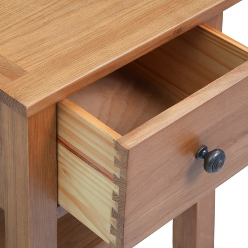 Jean 36cm W Solid + Manufactured Wood Bedside Table