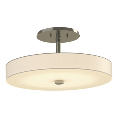 Plafonnier semi-encastré à DEL 1 lumière Disq