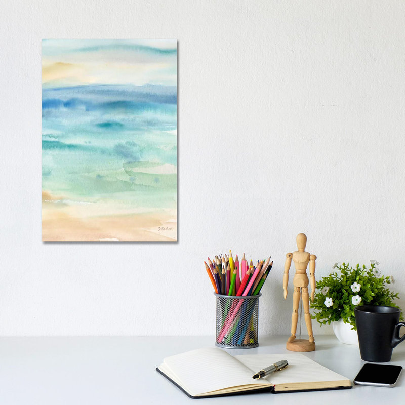 Abstract Seascape II by Cynthia Coulter - Wrapped Canvas Painting, 20.32 cm H x 30.48 cm W