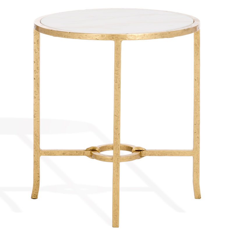 Myrtise Forged Metal Round Accent Table