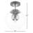 Cardi Glass Semi Flush Mount