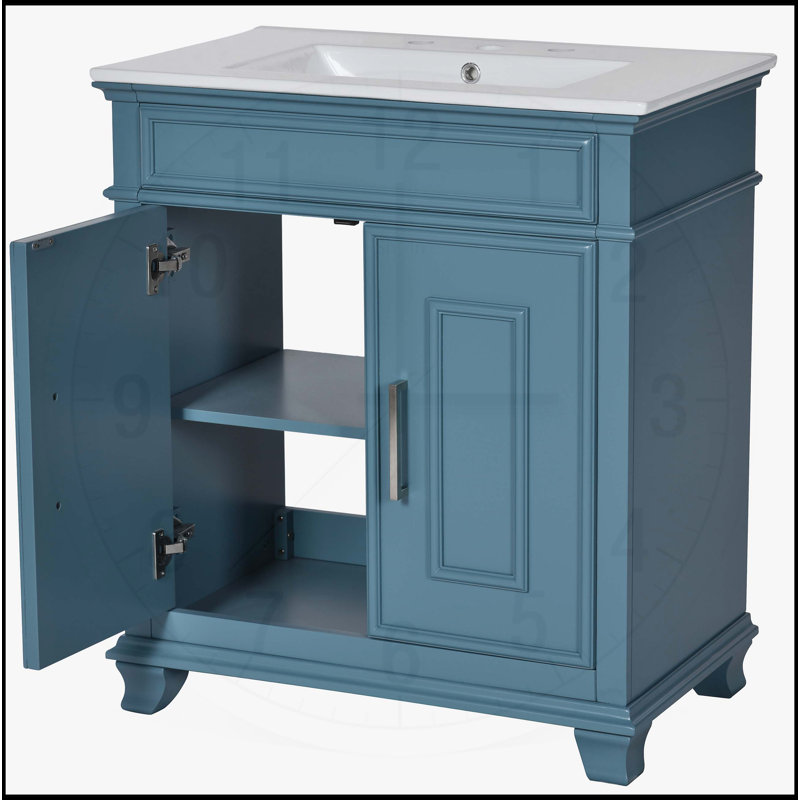 Meuble-lavabo 30 po avec lavabo en céramique