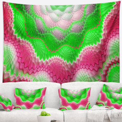 Tapisserie abstraite en peau de serpent