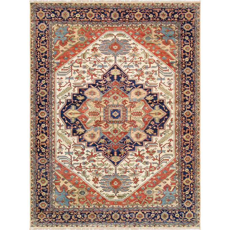 Serapi Hand Knotted Wool Oriental Area Rug, Rectangle 12' x 15'