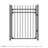 60'' H x 48'' W Black Metal Gate