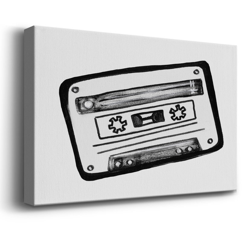 Cassette esquisse de qualité supérieure sur toile tendue - prête à être accrochée, H 12 po x l 18 po