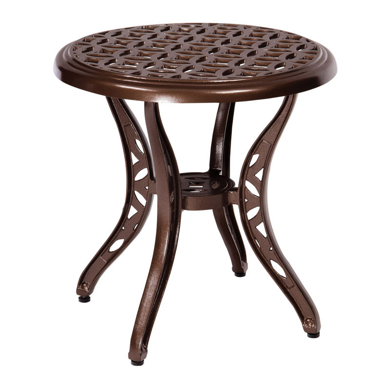 Casa Outdoor Round Side Table, Graphite