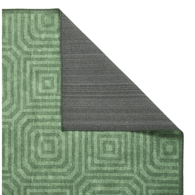 Geometric Digitally Printed 100% Polyester Area Rug, Rectangle 185 x 290 cm