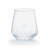 Hammered Libbey Base All-Purpose Stemless Wine Glasses