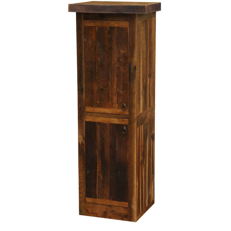 Barnwood Armoire, Hinges on Left, 78" H x 18" W x 25" D