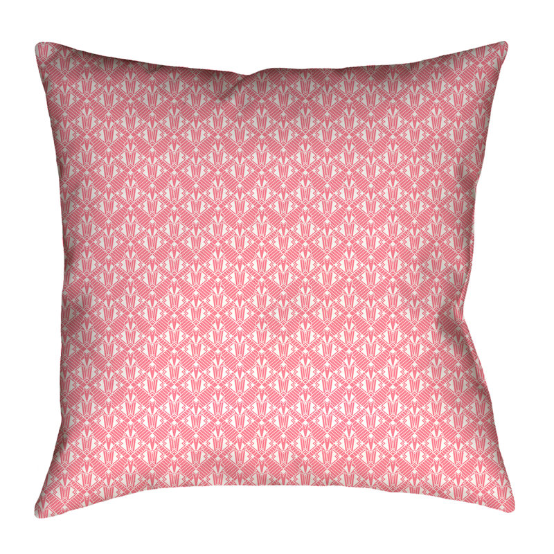 Coussin Katelyn Elizabeth, Polyester sergé, Rose