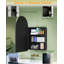 Miroir de salle de bain encastrable et à fixation en surface 20 po x 32 po avec rangement, métal noir imperméable, 2 tablettes en métal stables et amovibles, installation facile-1736014113