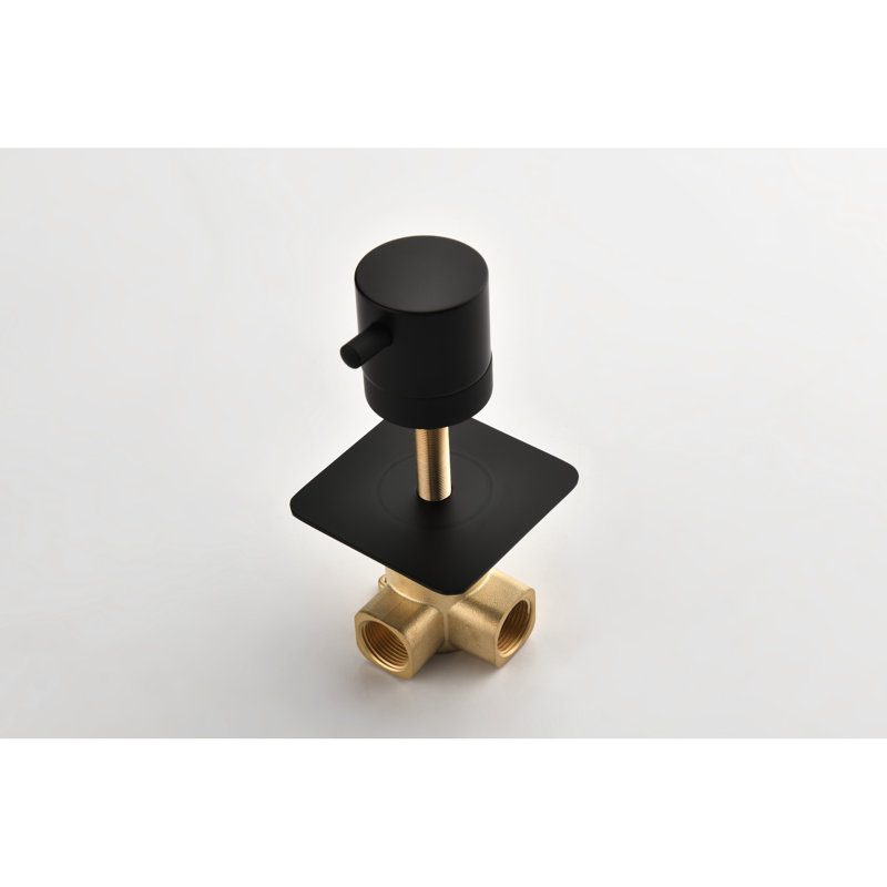 Valve de douche 3/4 po en laiton à très haut débit - avec fabrication et poignée réglable pour un contrôle constant de la température