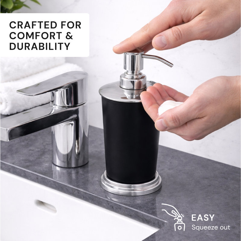 Maebrie 5-Piece Silver Dark Brown Embossed Bathroom Accessory Set - Elegant Christmas Gift Decor