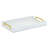 Nimue Seascale Pattern Iridescent Tray With Gold Hardware-1712861755