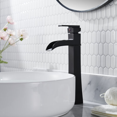 Vessel Bathroom Faucet With Drain Assembly