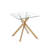 Square End Table With Glass Top-1308037217
