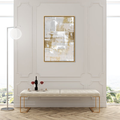 Abstrait fraîchement peint, gris glamour - Peinture