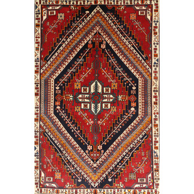 Tapis traditionnel rouge / brun Endya