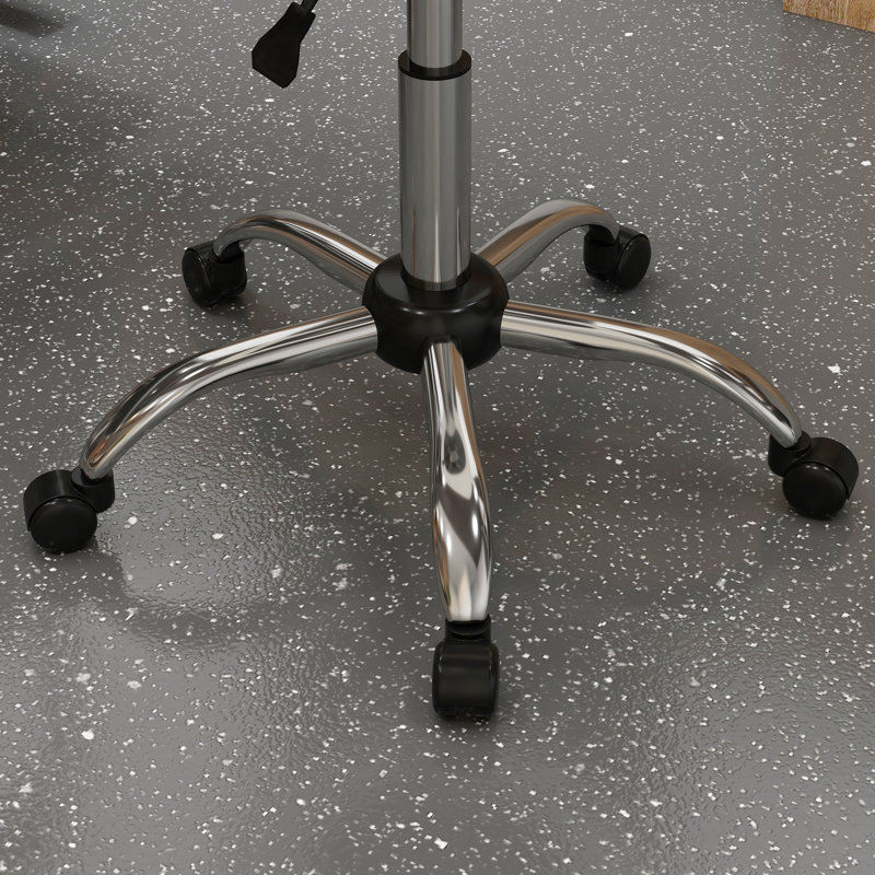 Tabouret de laboratoire à hauteur réglable Lewey, Blanc
