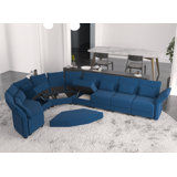 Broddi 7 - Piece Upholstered Reclining Sectional