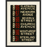 Brooklyn Bus Roll Sign II Print