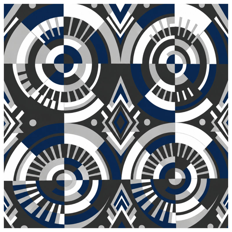 Geometric Circular Pattern Blankets, 50in W x 60in H