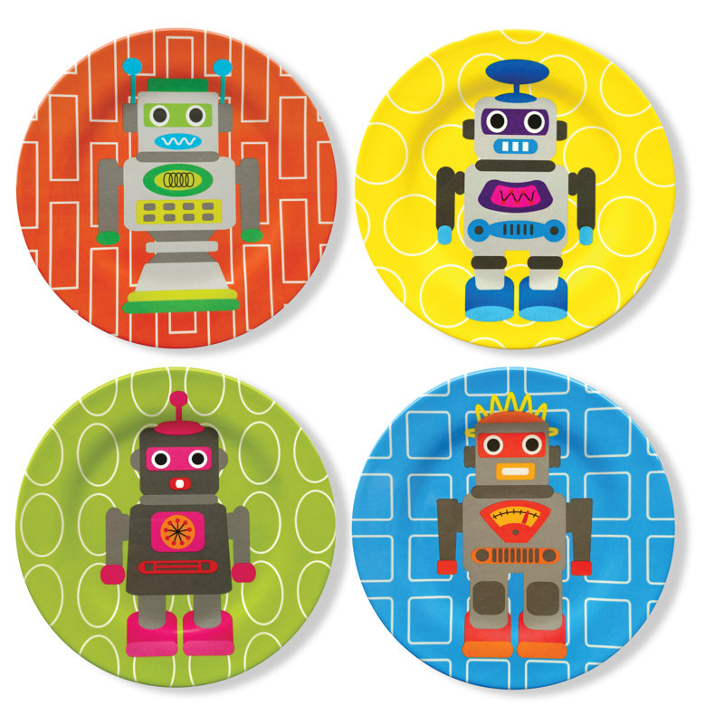 Ensemble d'assiettes pour enfants 4 pièces French Bull
