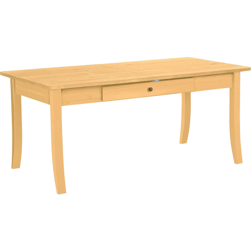 Netter Pine Solid Wood Dining Table, Natural