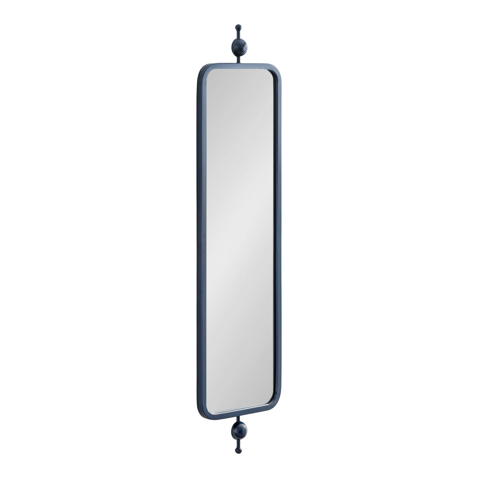 Kasota Rectangle Skinny Panel Mirror, 36" x 9", Navy