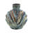 Blue and Brown Reactive Glazed Accent Vase