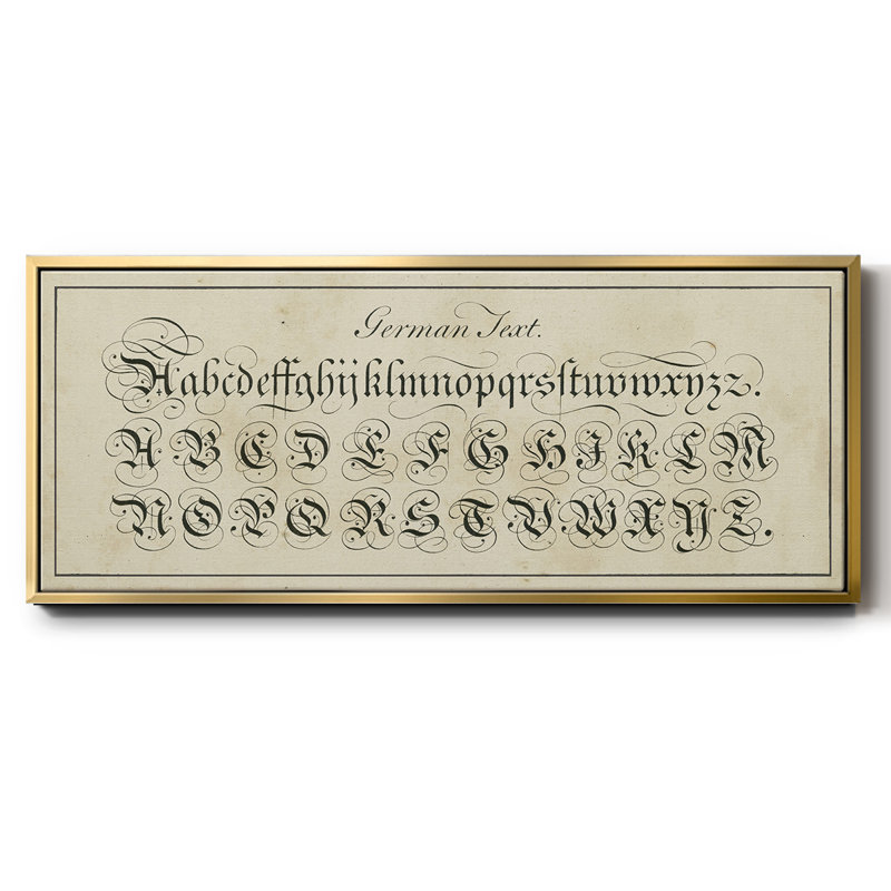 Manuscrit de l'échantillonneur I - Toile encadrée, H 8 po x l 20 po