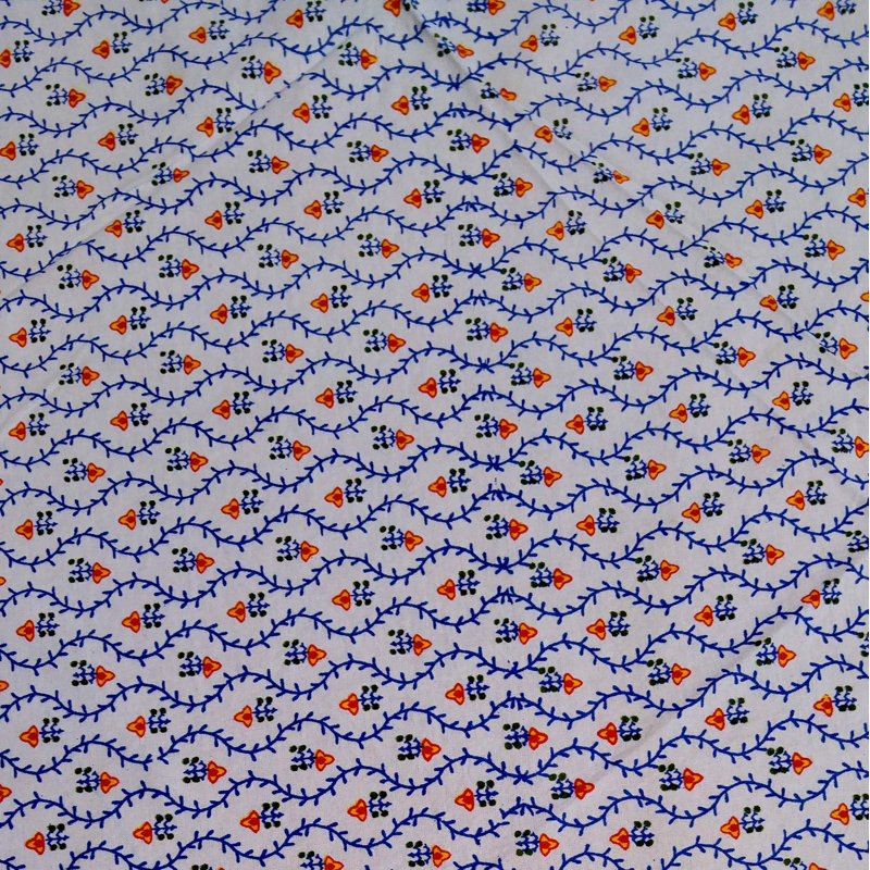 Nappe en coton, Bleu / vert, 72 po x 72 po