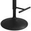 Tabouret de bar pivotant ajustable de style Mid-Century avec repose-pieds hydraulique Goulding
