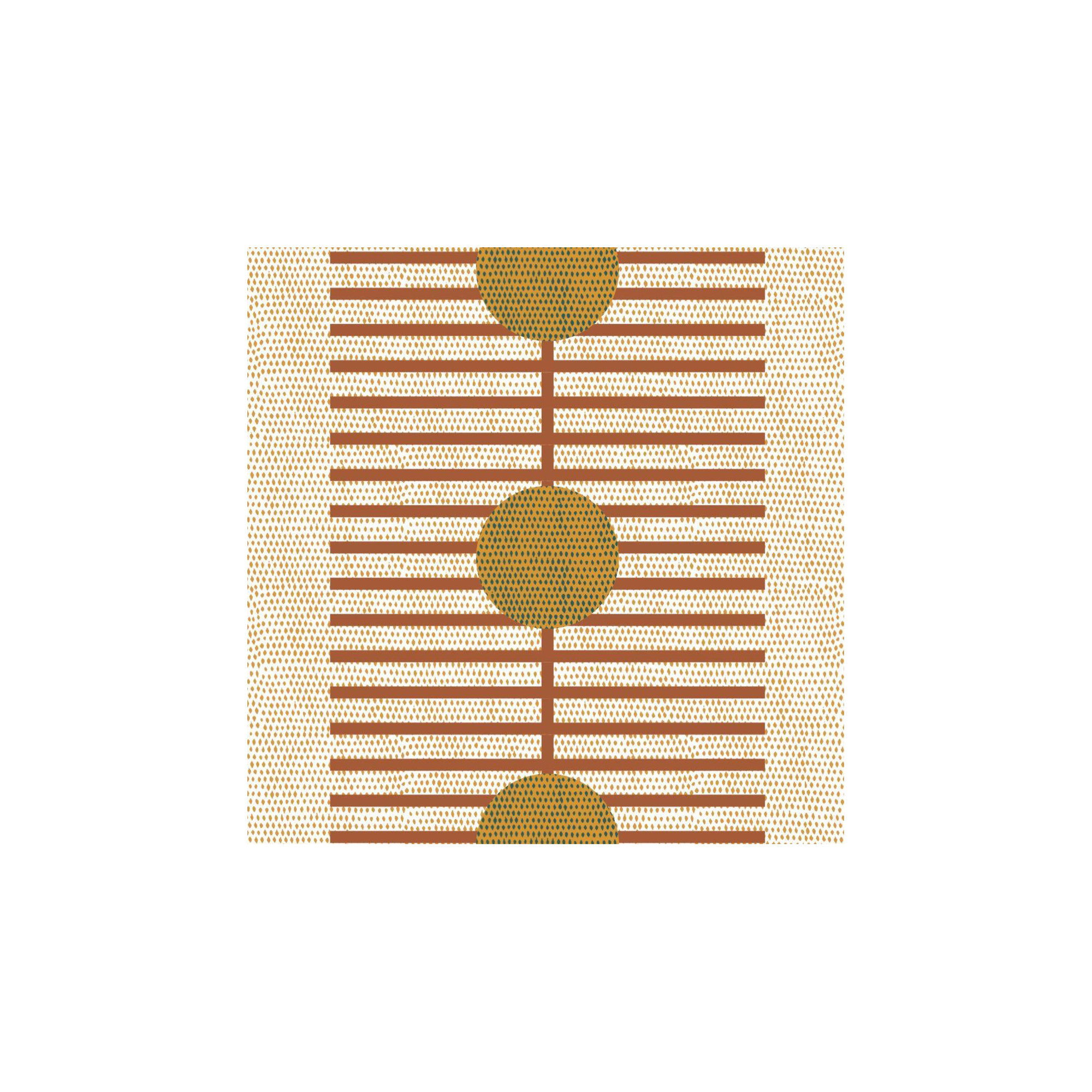 Nomalanga Peel & Stick Wallpaper Roll, Non-pasted, Terracotta