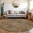 Rustica Brown Washable Indoor-Outdoor Rug - -2114628392