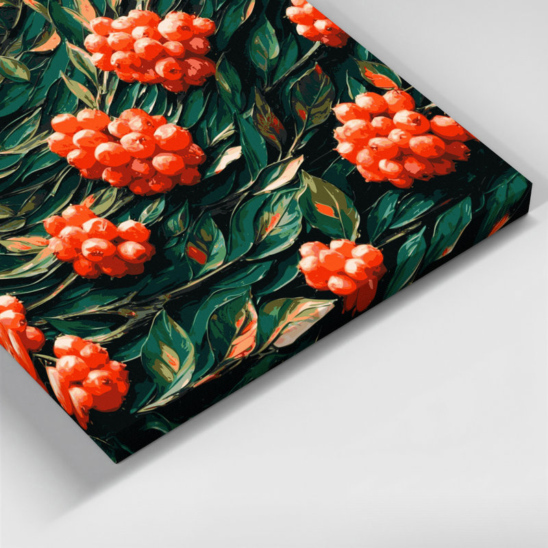 «Fruit Buffalo Berry», art mural sur toile, H 11 po x l 14 po
