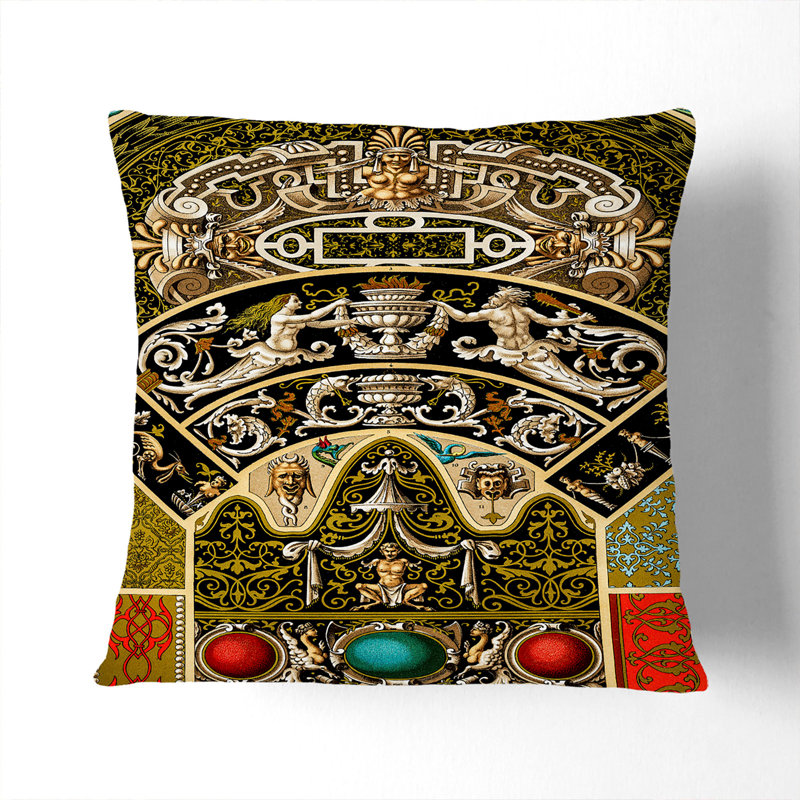 Geometric Square Cushion, 40 x 40 cm