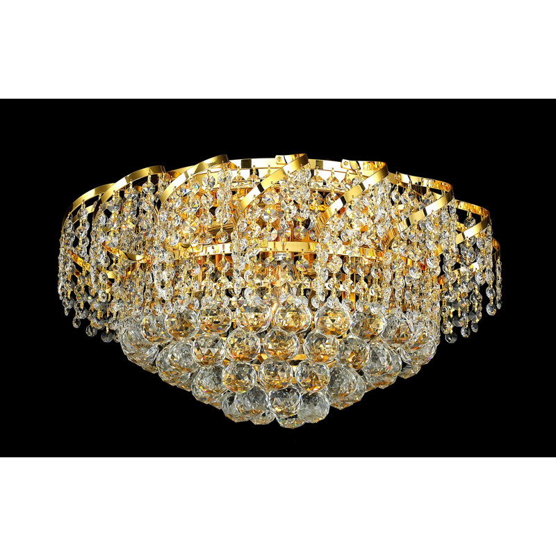 Lustre empire 9 lumières Zofia, Or