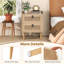 45cm W Manufactured Wood Bedside Table