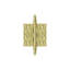 Deltana DSBP35U3 3-1/2" x 3-1/2" Square Hinges in Polished Brass Pair