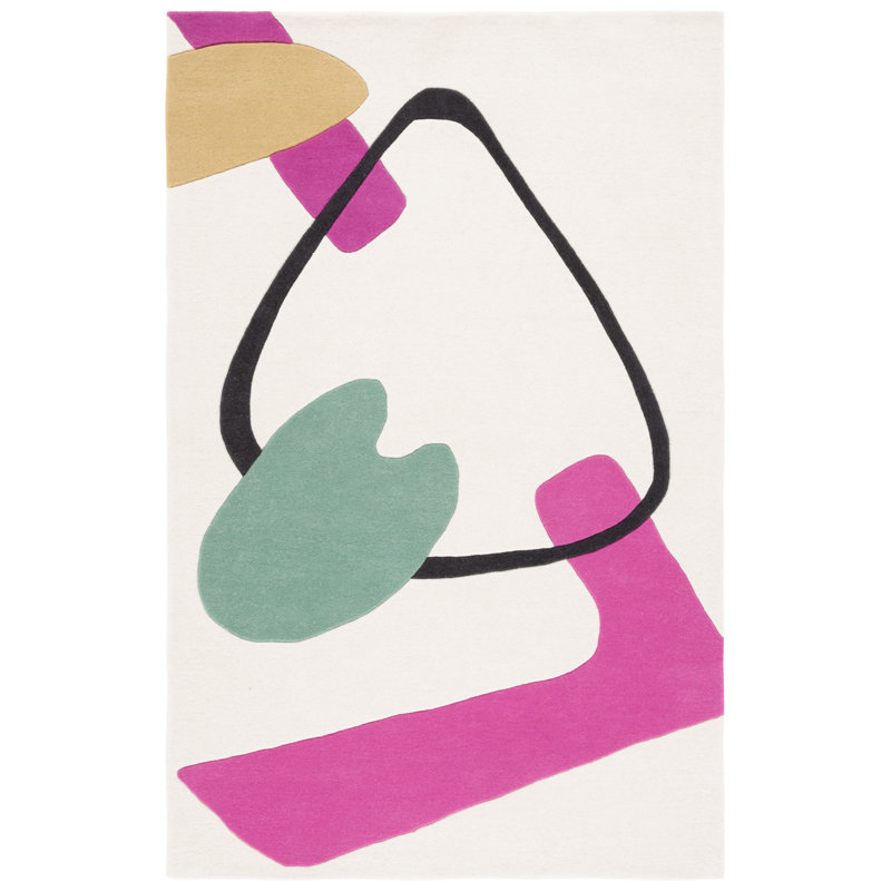 Tapis Fifth Avenue 142 ivoire / rose, Rectangle 5 pi x 8 pi