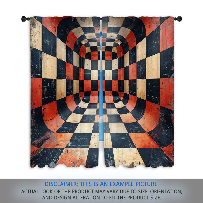 Paire de rideaux obscurcissant en polyester Elilta, L 20 po x L 61 po