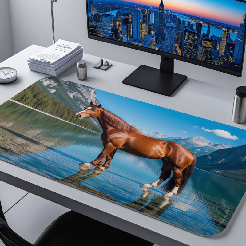 Polyester Desk Pad, 14.4x12.1