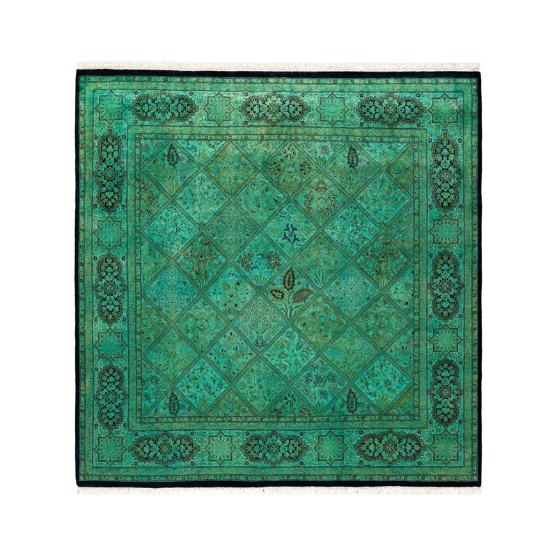 Fine Vibrance One-of-a-Kind 6'3" Hand Knotted Area Rug