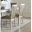 Ensemble de 2 chaises d'appoint de style glamour avec dossier rembourré en acrylique et dossier capitonné
