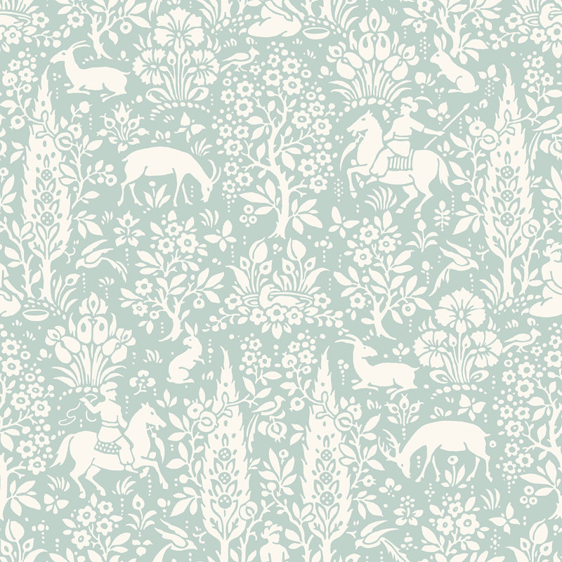 Madelyn 10.05m x 53cm Wallpaper Roll, Duck Egg