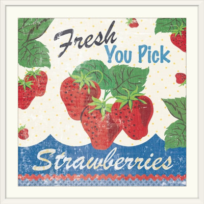 «Vintage Fruit Square I», affiche vintage