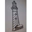 Décoration murale phare en métal